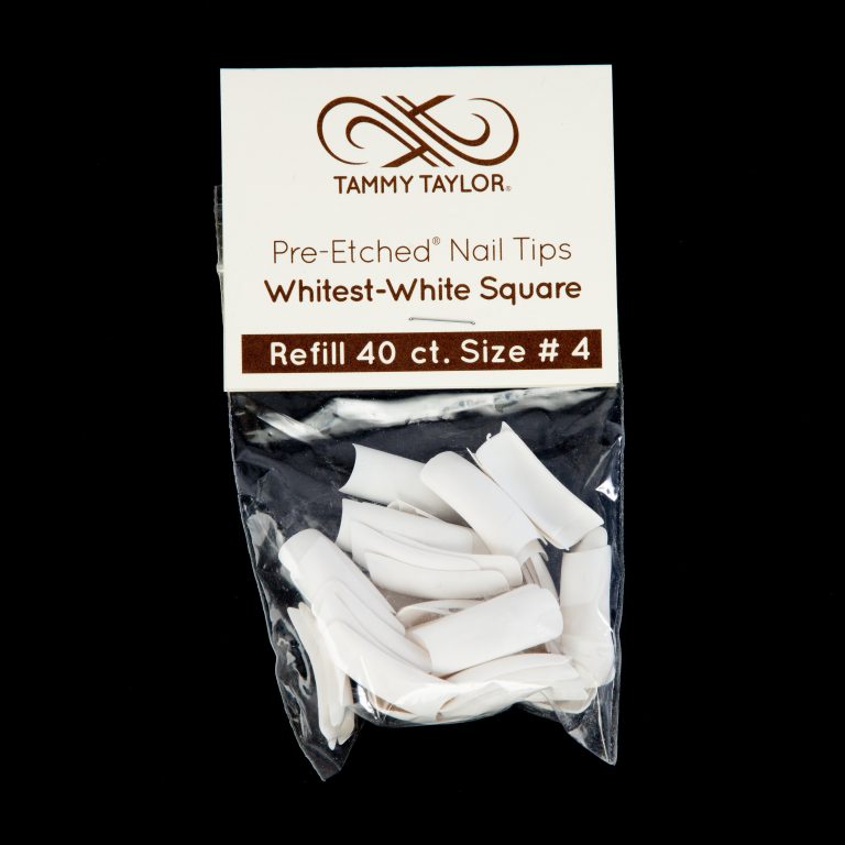 (Pre-Etched) Whitest White Square Tips *Refill Package* – Prep & Finish | Tammy Taylor Europe