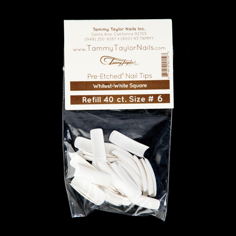 (Pre-Etched) Whitest White Square Tips *Refill Package* – Prep & Finish | Tammy Taylor Europe