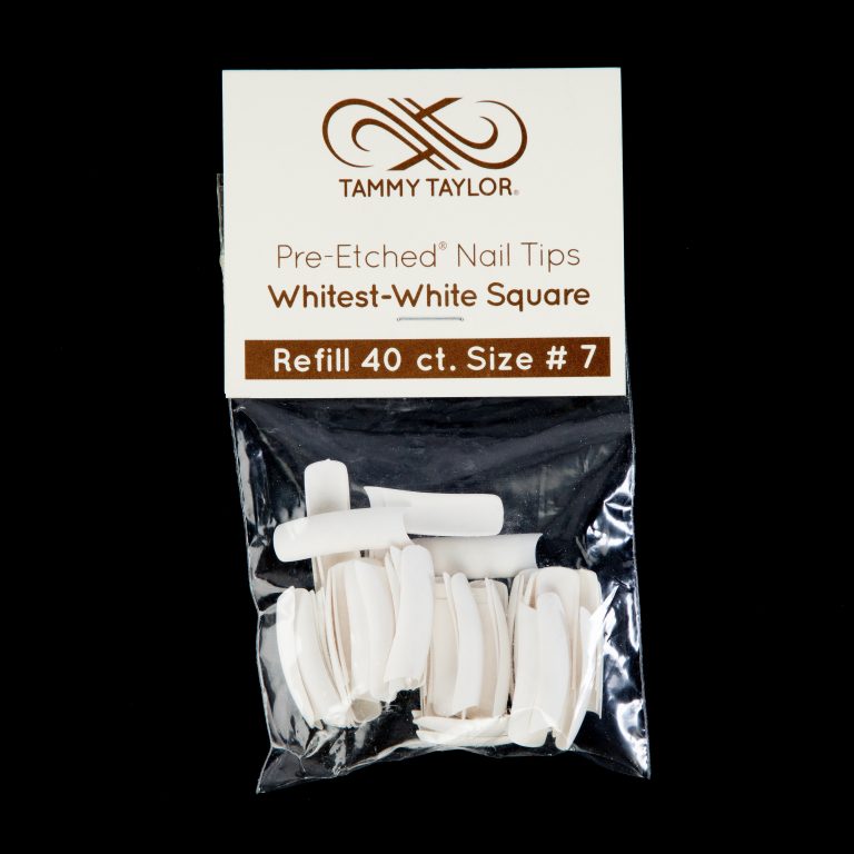 (Pre-Etched) Whitest White Square Tips *Refill Package* – Prep & Finish | Tammy Taylor Europe