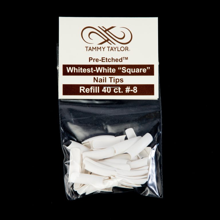 (Pre-Etched) Whitest White Square Tips *Refill Package* – Prep & Finish | Tammy Taylor Europe