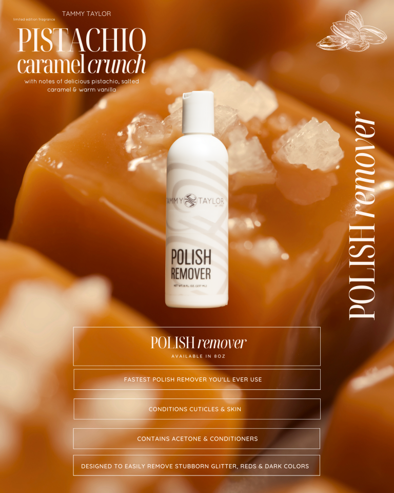Pistachio Caramel Crunch Polish Remover | Tammy Taylor Europe