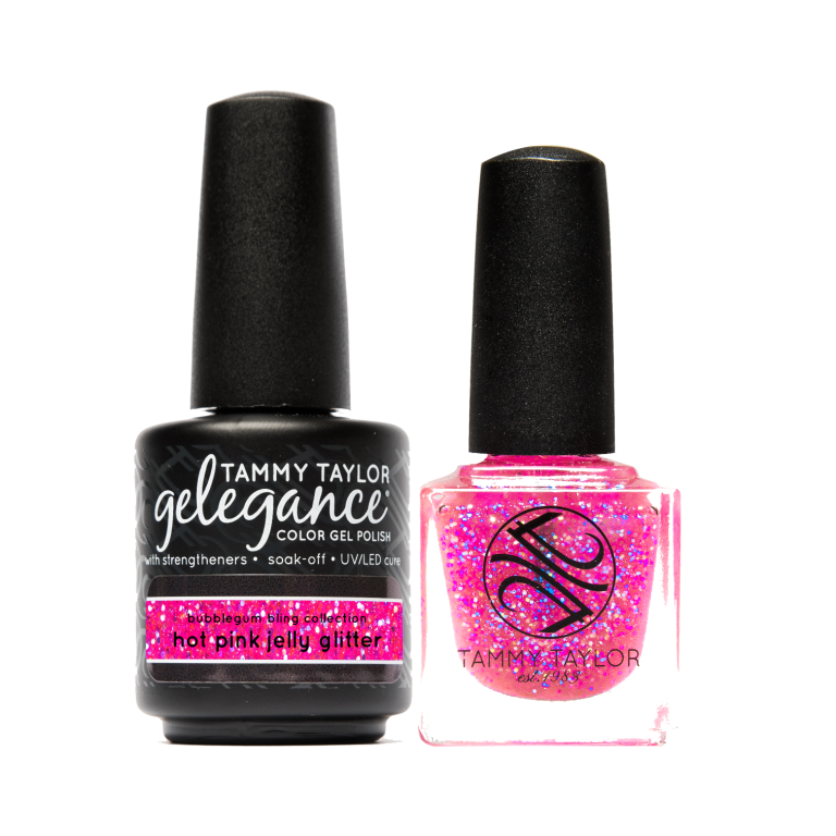 Hot Pink Jelly Glitter Soulmates – Gel System | Tammy Taylor Europe