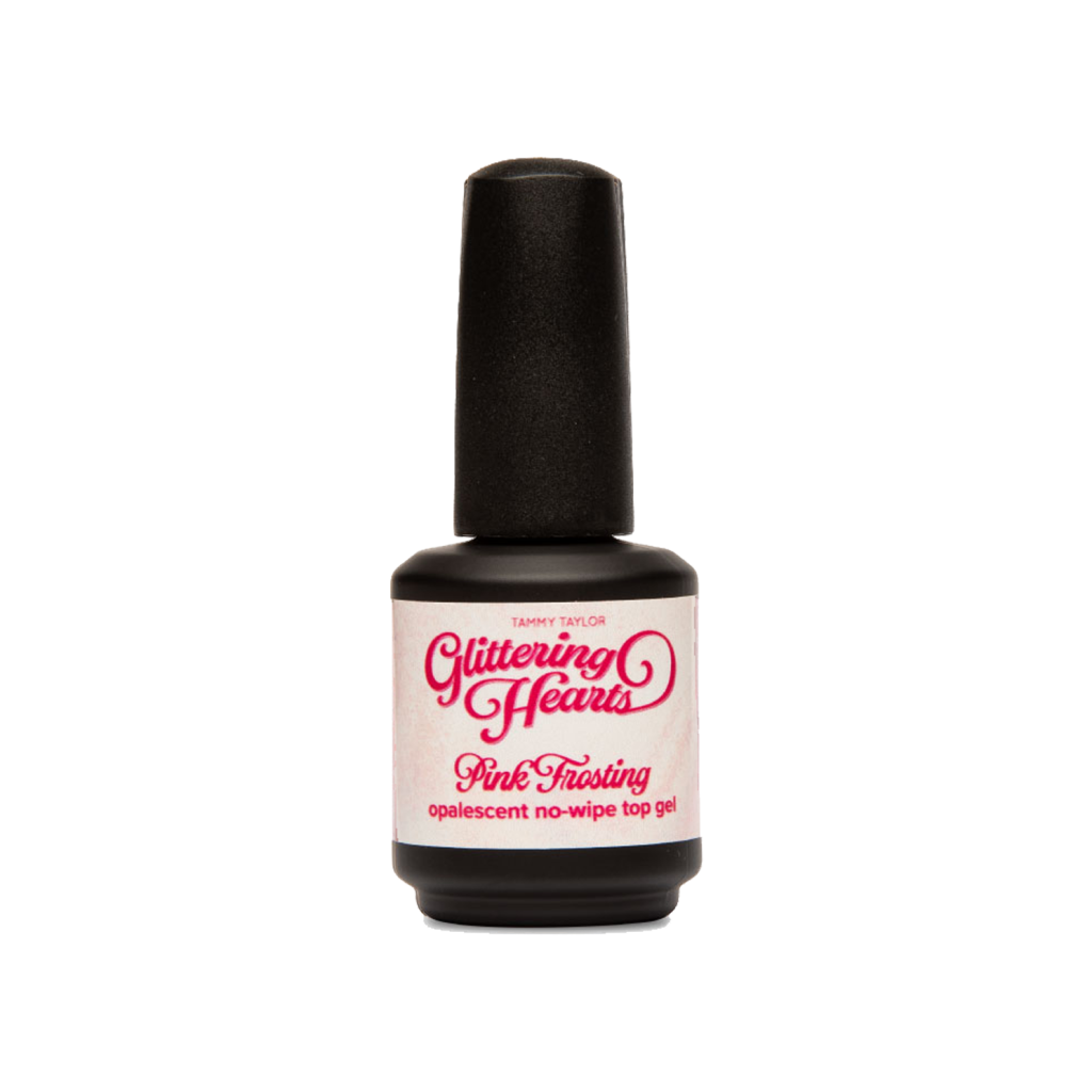 Pink Frosting Opalescent No-Wipe Top Gel – Acrylic System | Tammy Taylor Europe