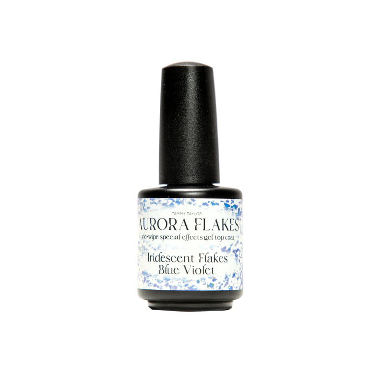 Iridescent Flakes Blue Violet Top Coat – Acrylic System | Tammy Taylor Europe