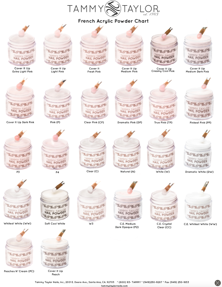 Dramatic White Nail Powder (DW) – Pink & White Nail Powder | Tammy Taylor Europe