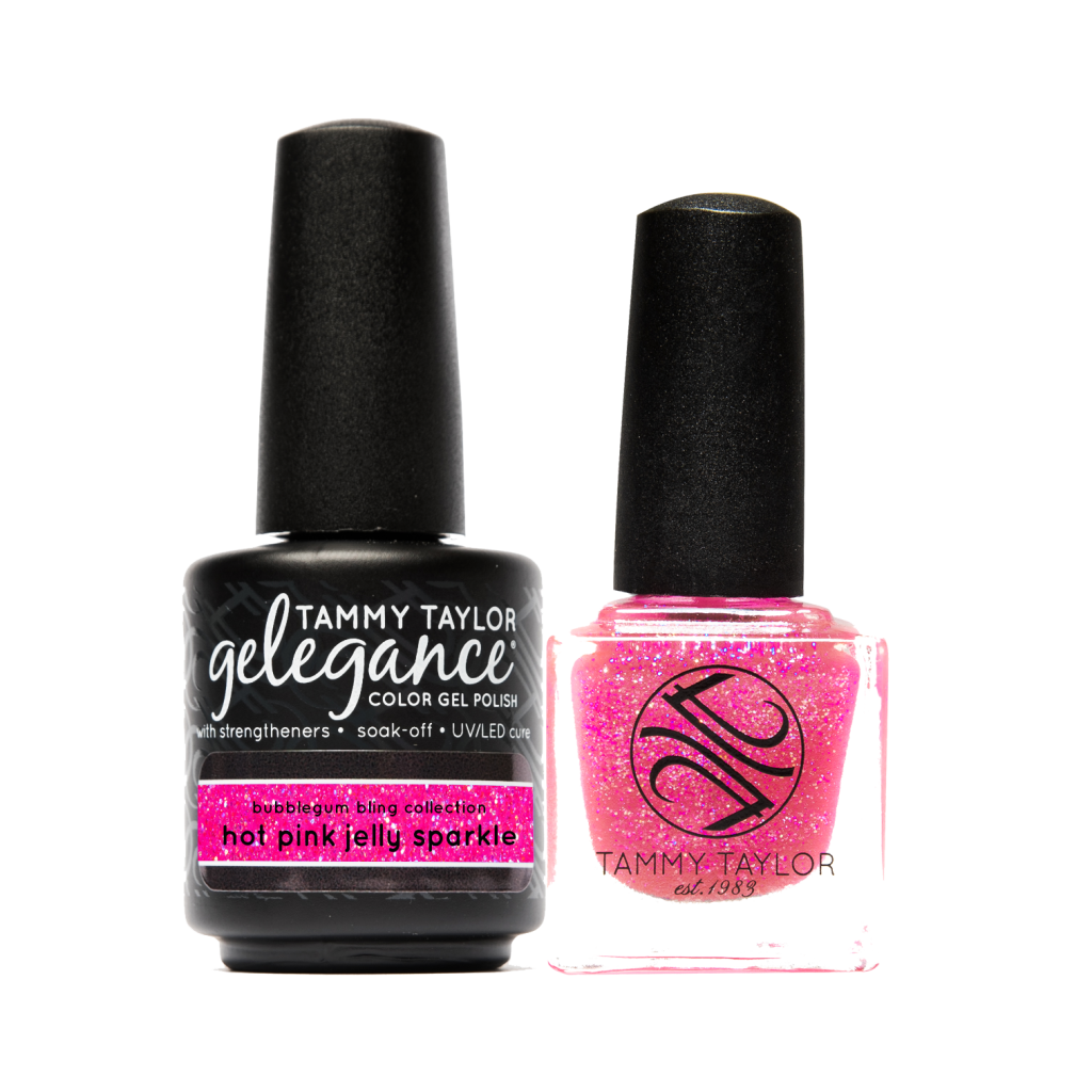 Hot Pink Jelly Sparkle Soulmates – Gel System | Tammy Taylor Europe