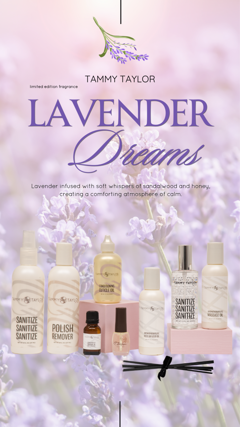 BRAND NEW! Lavender Dreams Pack completo – Cuidado de manos y pies | Tammy Taylor Europe