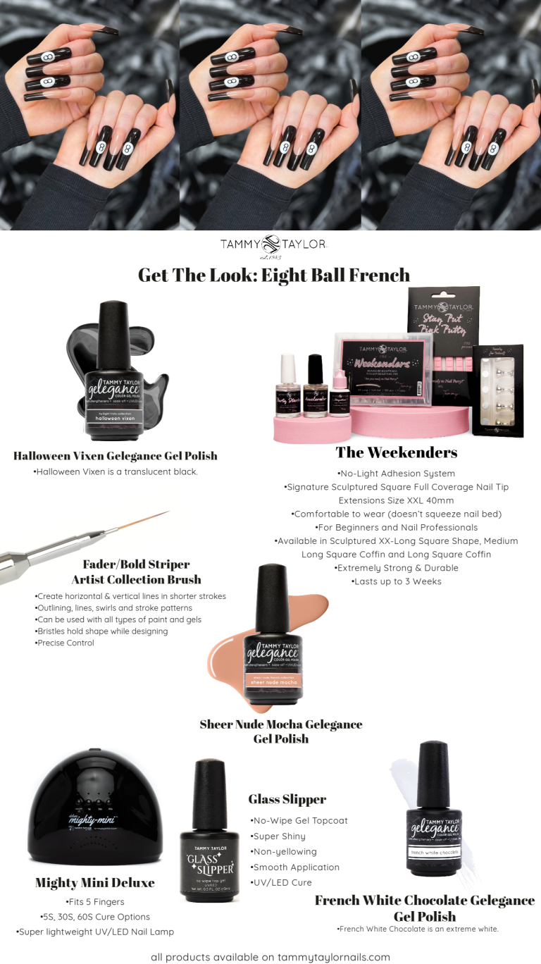 Eight Ball French Nail Bundle – Gel System | Tammy Taylor Europe