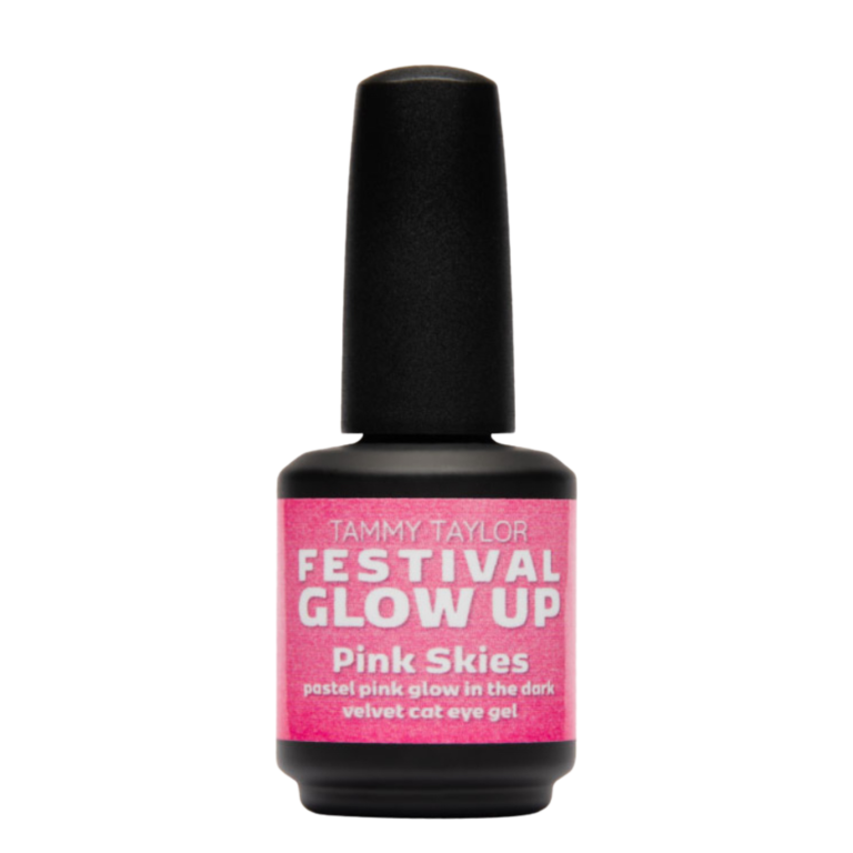 Pink Skies Glow In The Dark Velvet Cat Eye – Esmalte en gel Gelegance | Tammy Taylor Europe